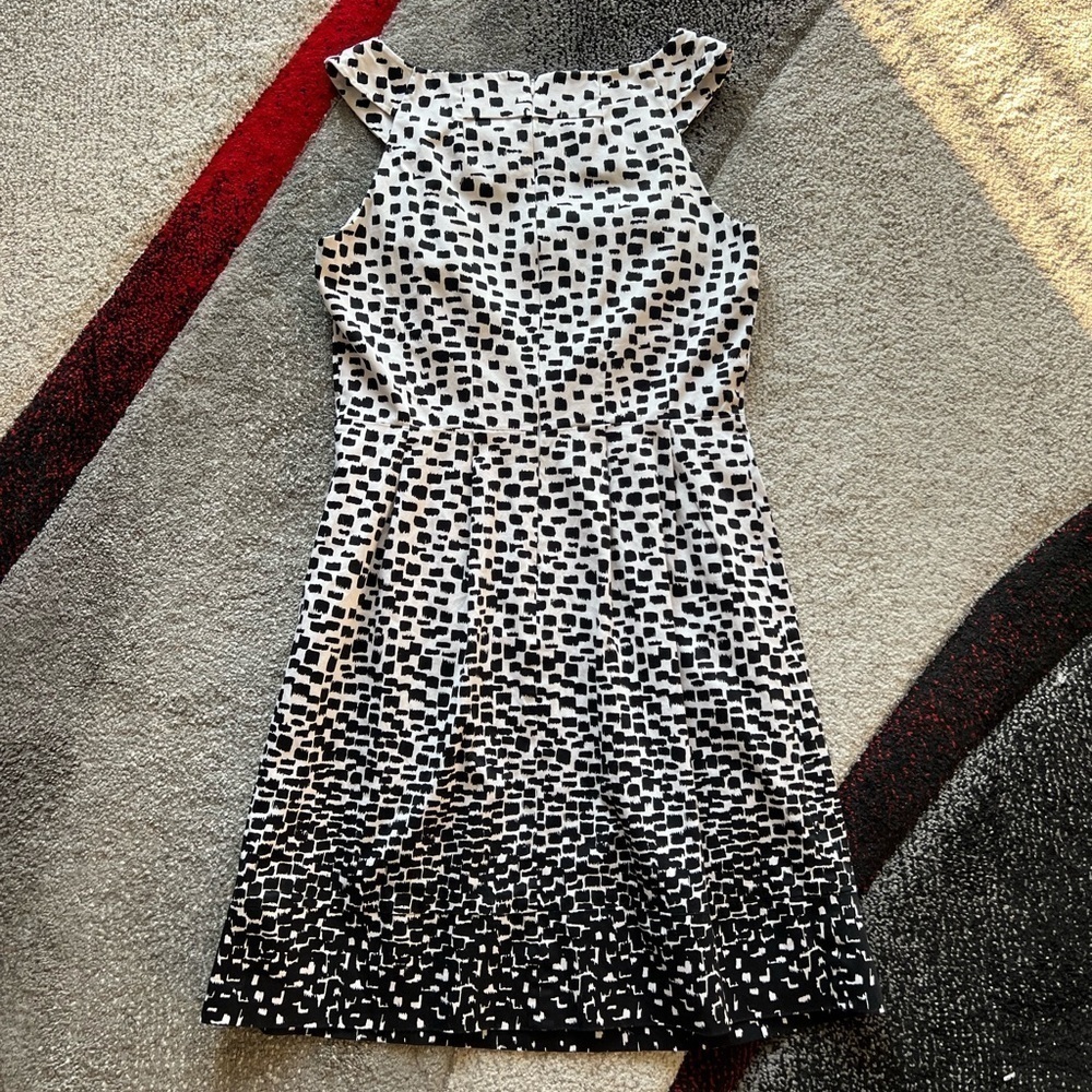 Calvin Klein Black White Sheath Dress